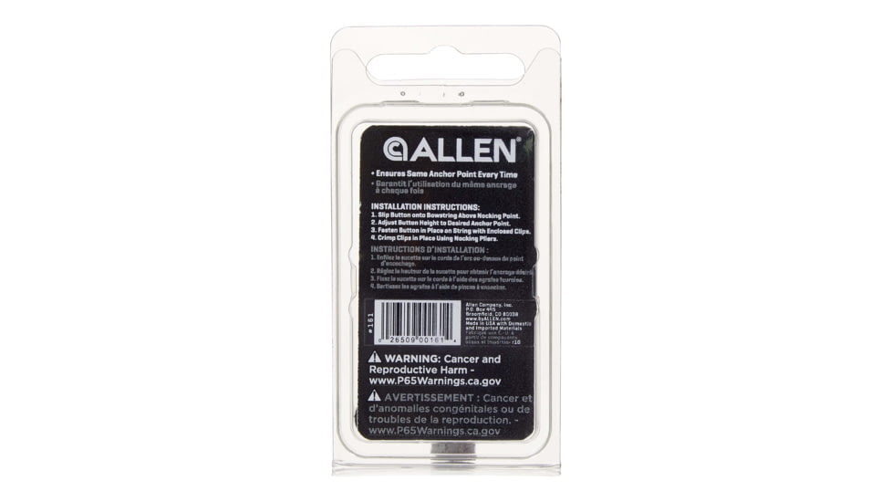 Titan Archery Kisser Button, Black, 161