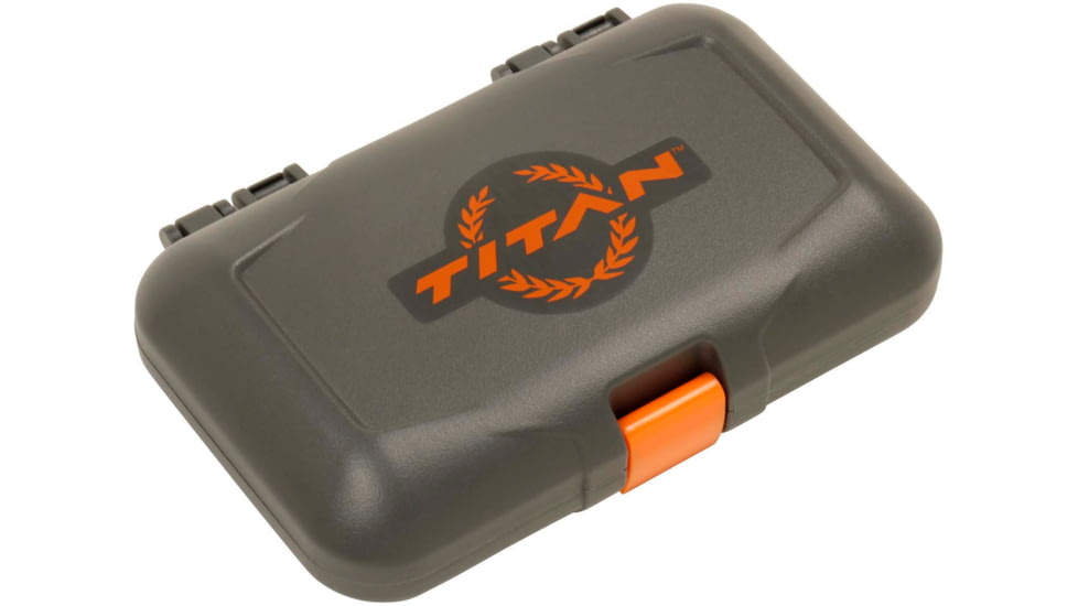 Titan Broadhead Box and Caddy, Gray/Orange, 5.5 in x 3.75 in, 7009