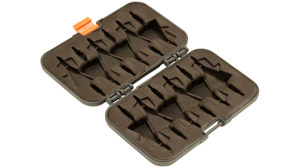 Titan Broadhead Box and Caddy, Gray/Orange, 5.5 in x 3.75 in, 7009
