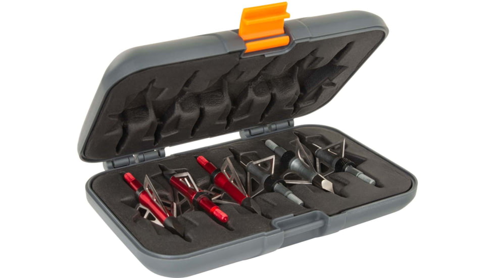 Titan Broadhead Box and Caddy, Gray/Orange, 5.5 in x 3.75 in, 7009