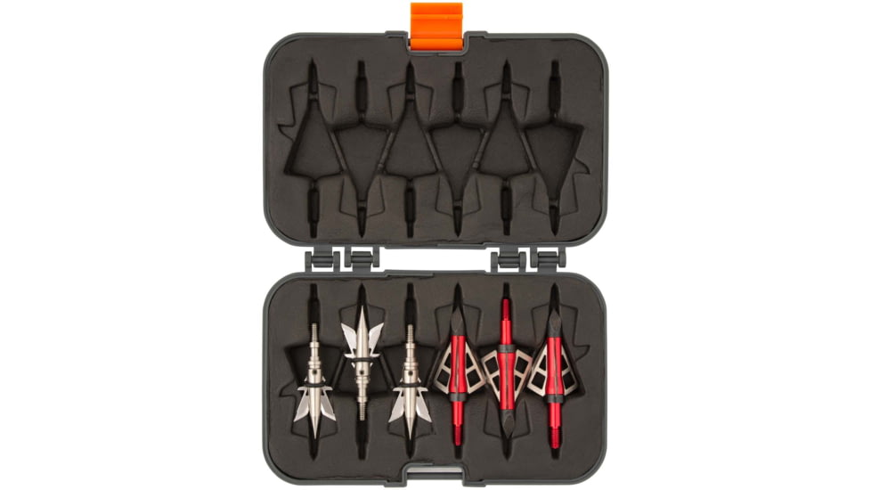 Titan Broadhead Box and Caddy, Gray/Orange, 5.5 in x 3.75 in, 7009