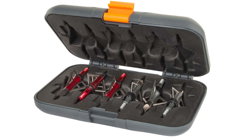 Titan Broadhead Box and Caddy, Gray/Orange, 5.5 in x 3.75 in, 7009