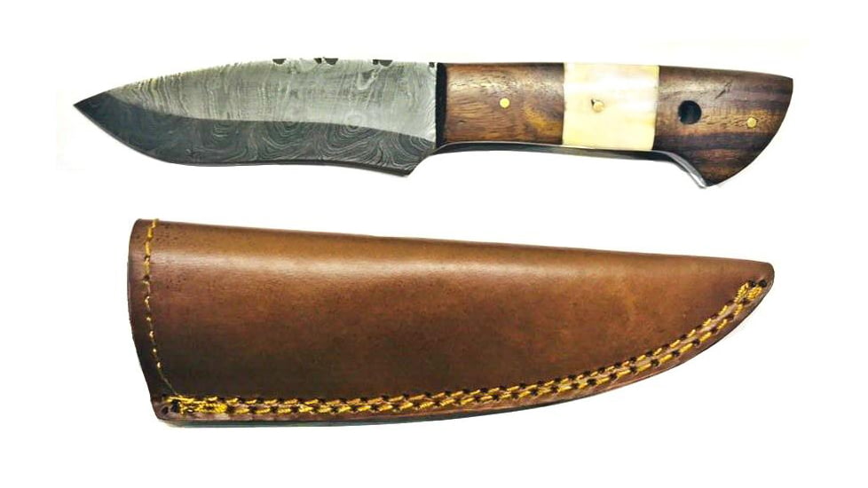 Titan Damascus Fixed Blade Knife 7.3in TD-095, TDK-95