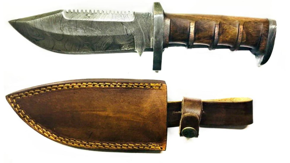 Titan Damascus Fixed Blade Knife 8in TD-105, TDK-105