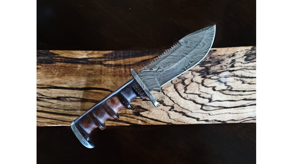 Titan Damascus Fixed Blade Knife 8in TD-105, TDK-105