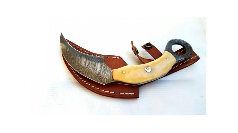 Titan Damascus Series Karambit Knife 8.2in TD-084, TDK-84