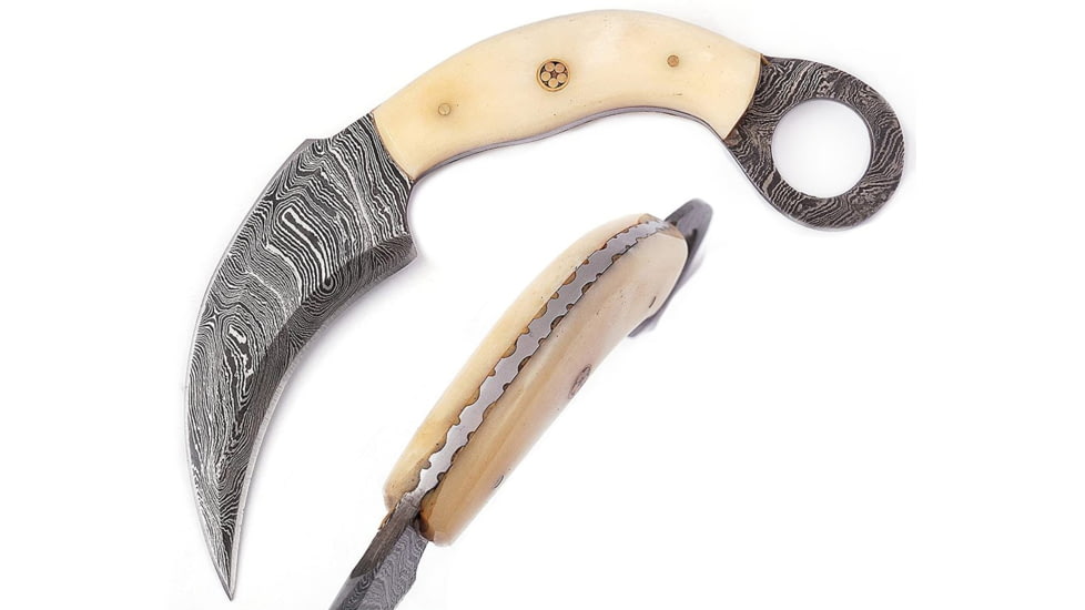 Titan Damascus Series Karambit Knife 8.2in TD-084, TDK-84