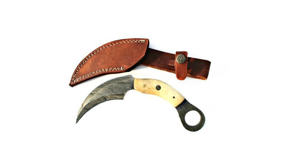 Titan Damascus Series Karambit Knife 8.2in TD-084, TDK-84