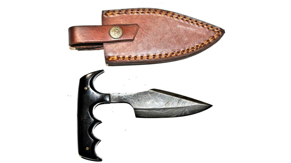 Titan Damascus Steel Fixed 6in Blade Knife TD-033, TDK-33