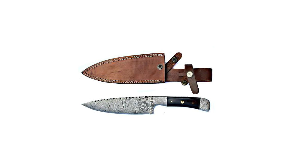 EDEMO Titan Damascus Steel Kitchen Knife, 12in, TD-057, TDK-57, EDEMO1