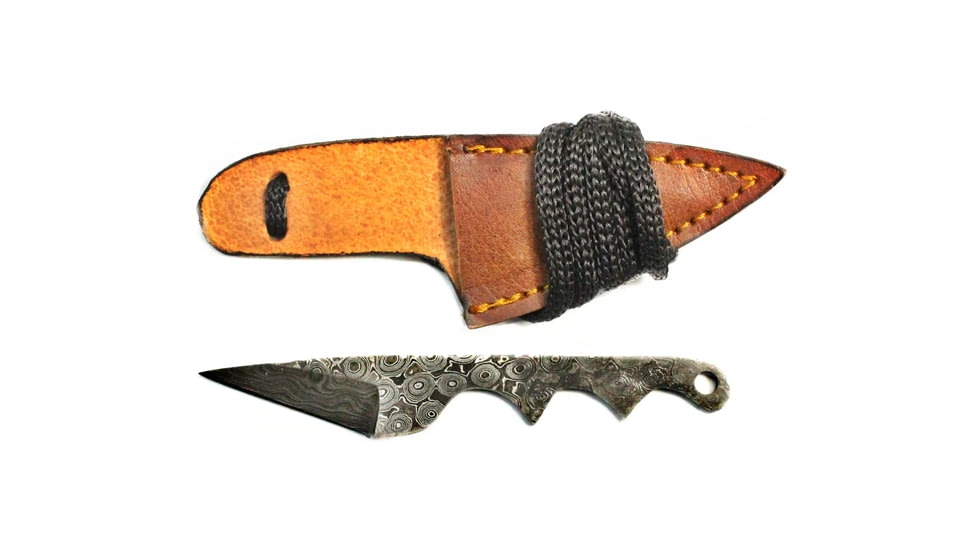 Titan Damascus Steel Fixed Knife 4.9in TD-062, TDK-62