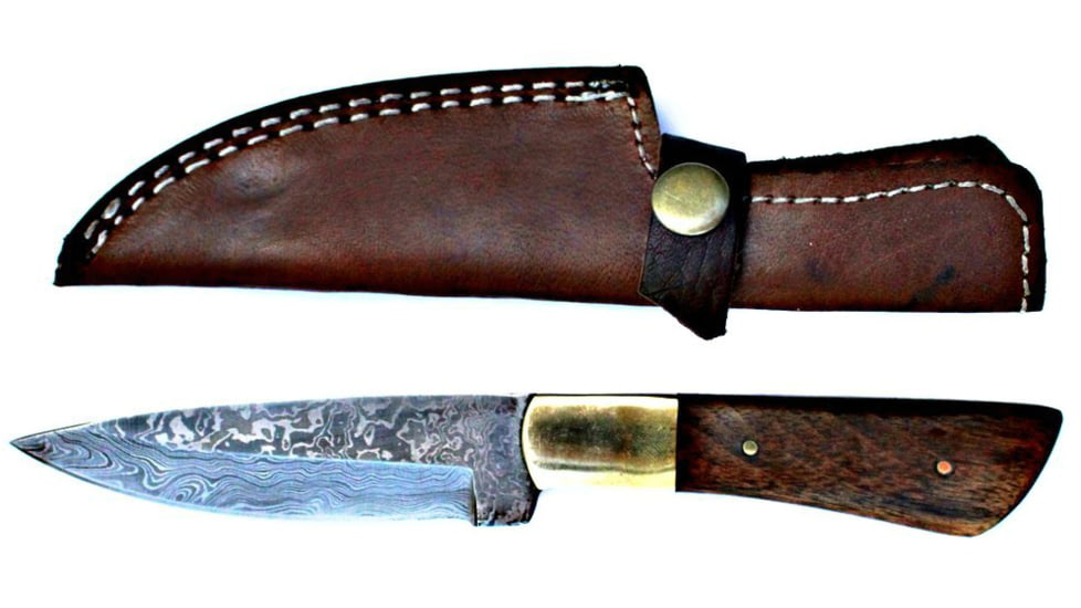 Titan Damascus Steel Fixed Knife 8.1in TD-061, TDK-61