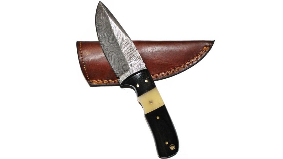Titan Damascus Steel Fixed Knife 8in TD-048, TDK-48