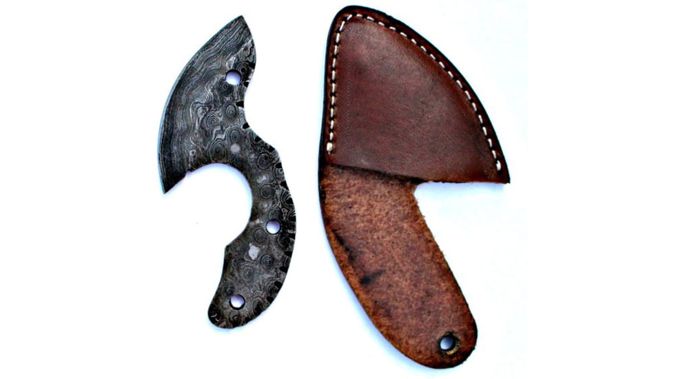 Titan Damascus Steel Fixed Tactical Skinner 4in Knife TD-024, TDK-24