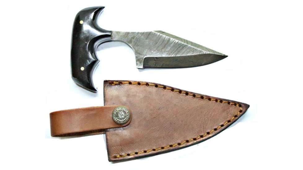 Titan Damascus Steel Hunting 5in Knife TD-008, TDK-8