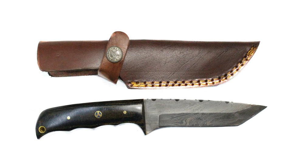 Titan Damascus Steel Hunting 8.2in Knife TD-010, TDK-10