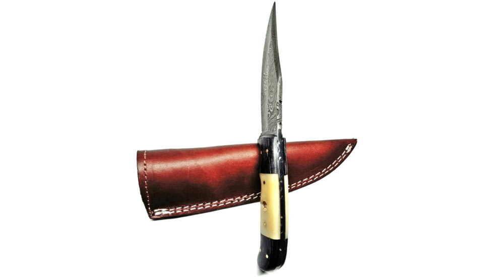 Titan Damascus Steel Hunting Knife by Titan TD-170, 8.1in, TDK-170
