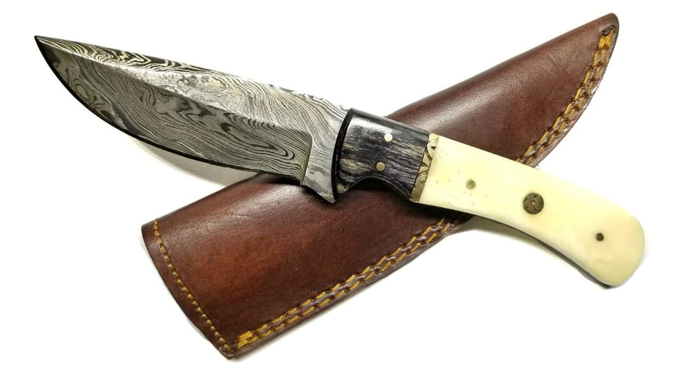 Titan Damascus Steel Hunting Knife by Titan TD-172, 8.1in, TDK-172