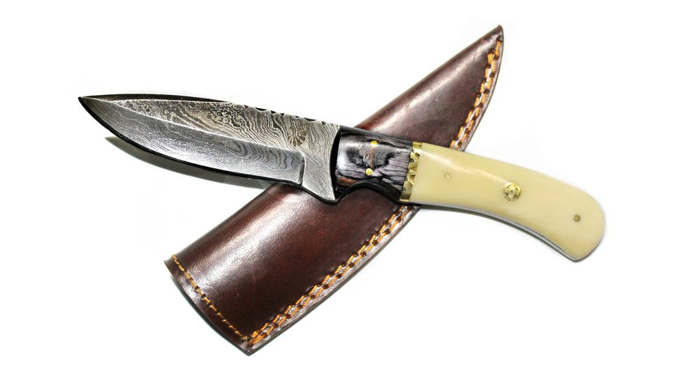 Titan Damascus Steel Hunting Knife by Titan TD-172, 8.1in, TDK-172