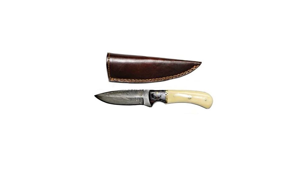 Titan Damascus Steel Hunting Knife by Titan TD-172, 8.1in TD-172