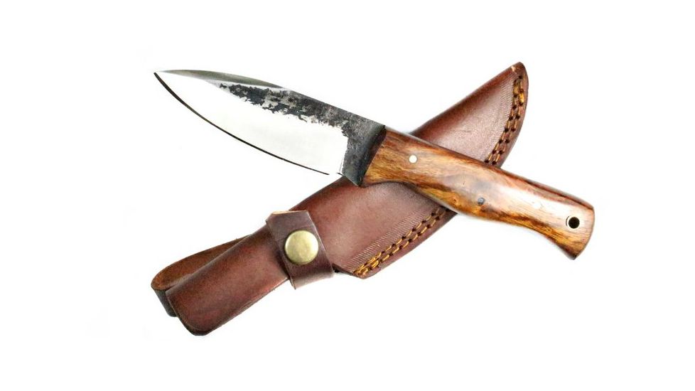 Titan International Knives Custom Carbon Forged 4in Blade, Rose Wood Handle, 7.2in Overall TC-014