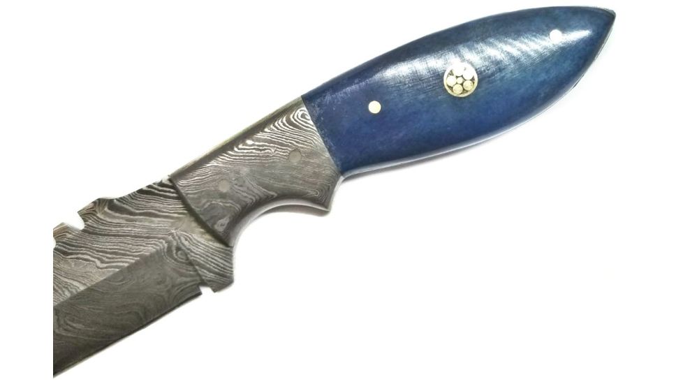 Titan International Knives Damascus Steel Tanto Blade By Titan Death-Wish - Tactical Knife, 10.5in Overall TD-210