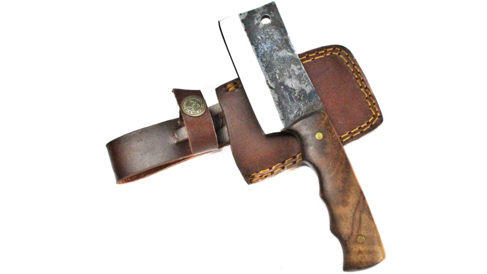 Titan International Knives Mini Clever w/ Forged Scales, Rosewood Grip, 4in Blade, 8in Overall TC-004