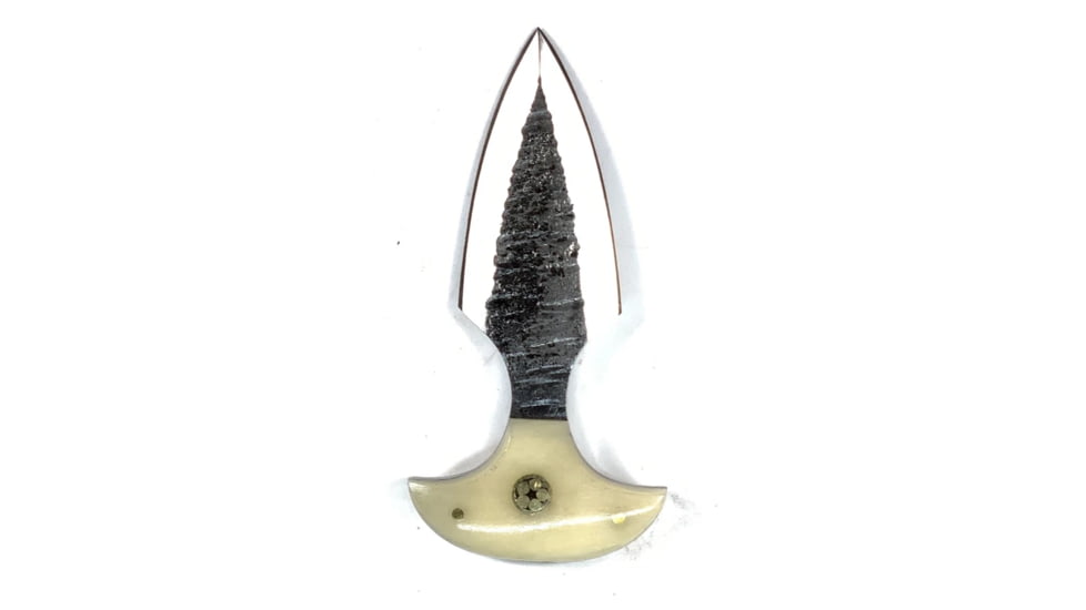 Titan International Knives Push Dagger Knife, 2.5in, Carbon Steel, Dagger, Camel Bone, TCK-50