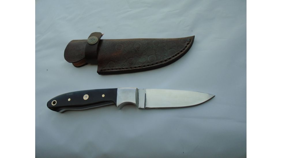 Titan J2 Japanese Steel Fixed Knife, TJ-020, Bull Horn Handle, 3.2in. Blade TJK-20