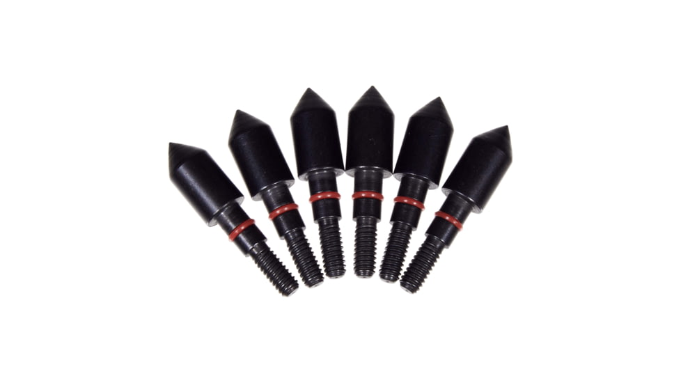 Titan Stay Tight Bullet Point, 6 Pack, 100 Grain, Black, 5/16in, 1478