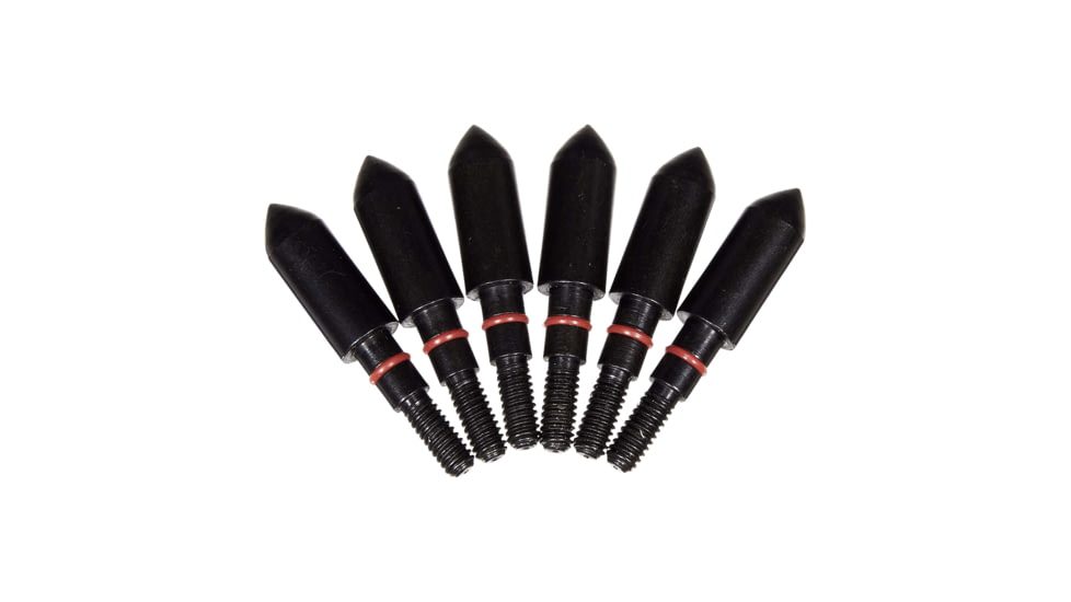 Titan Stay Tight Bullet Point, 6 Pack, 125 Grain, Black, 9/32in, 1485