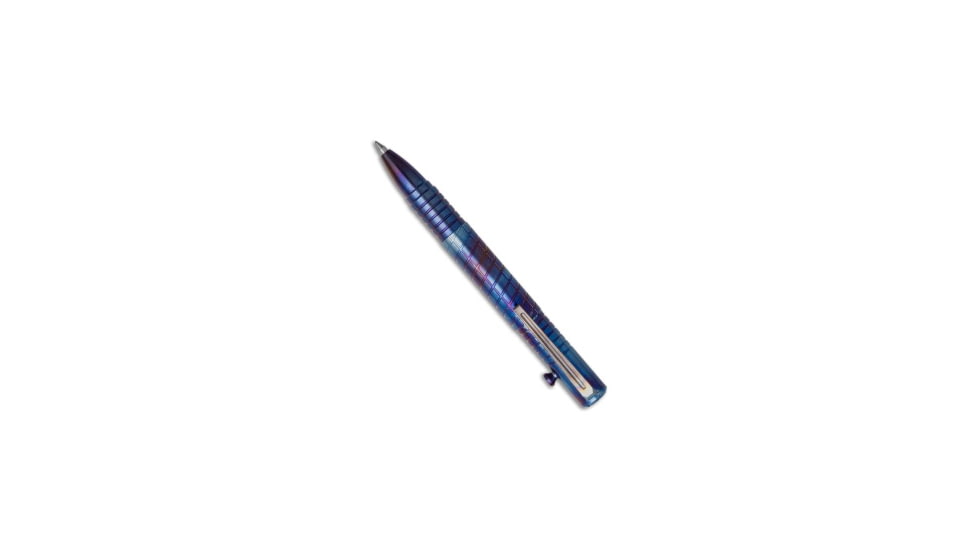 Titaner Titanium Mini Bolt Action Pen, Blue/Purple, 3.96 inch, BHQ-220174