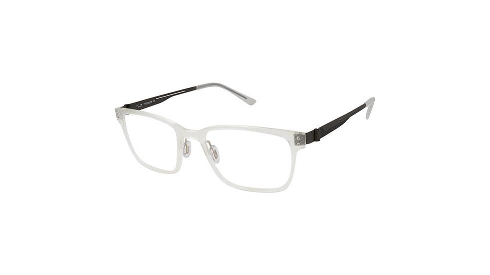 TLG NU030 Progressive Prescription Eyeglasses - Frame CARBON CLEAR, Size 51/20mm LYNU03003