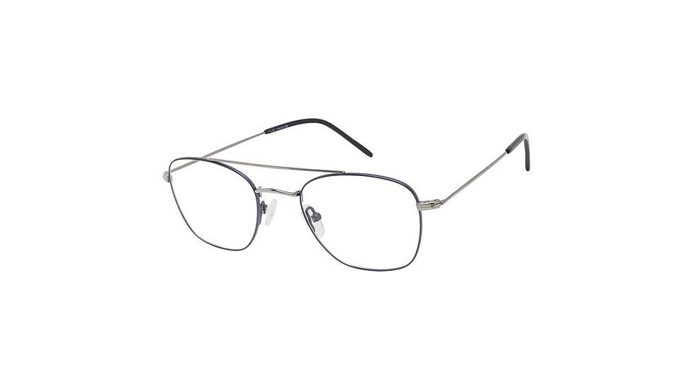 TLG NU036 Bifocal Prescription Eyeglasses - Frame NAVY/GUNMETAL, Size 51/21mm LYNU03603