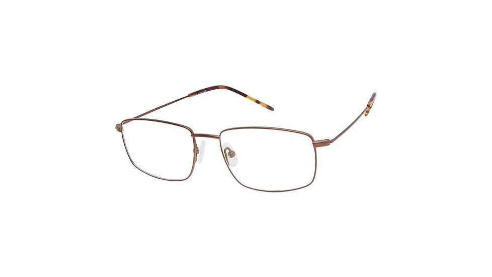 TLG NU038 Progressive Prescription Eyeglasses - Frame MATTE BROWN, Size 54/17mm LYNU03802
