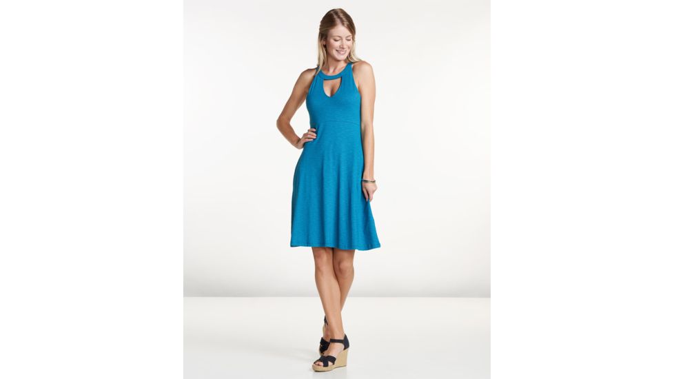 Toad&amp;Co Avalon Sleeveless Dress, Deepwater, Large T1772804-421-L