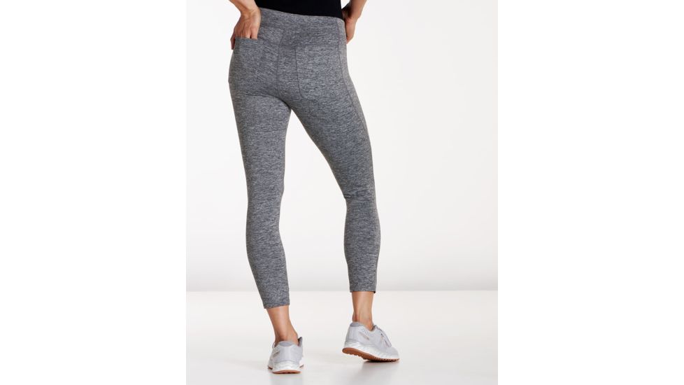 Toad&amp;Co Burwick Women's Trail Tight, Melange Dark Graphite, Large T1452802-222-L