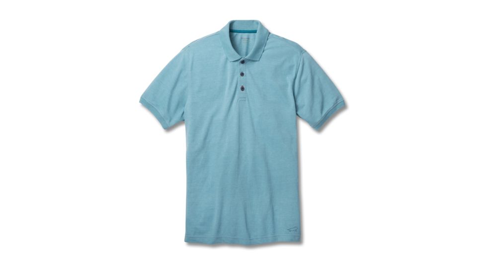 Toad&amp;Co Caddywood Men's Short Sleeve Polo, Azores, 2XL T2002806-458-XXL