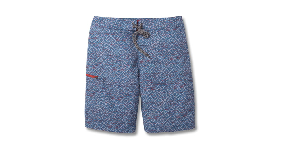 Toad&amp;Co Cetacean Men's Trunk, Waist 38, Bright Indigo Diamond Print T2312509-430-38