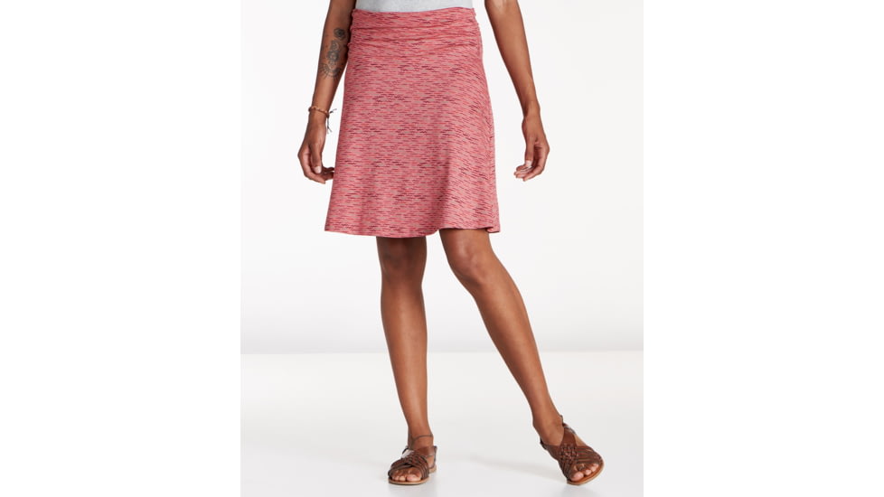 Toad&amp;Co Chaka Skirt, Guava Wave Print, Large T1182127-670-L