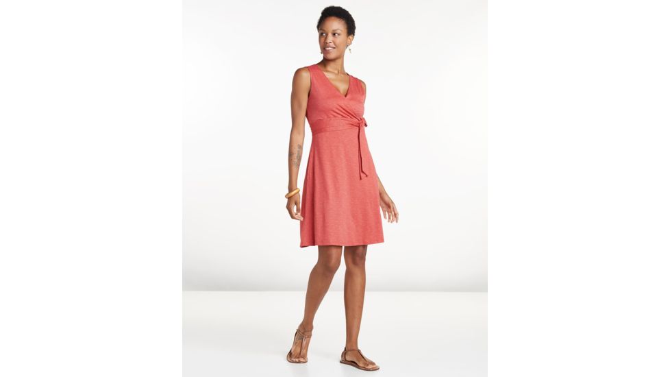 Toad&amp;Co Cue Wrap Sleeveless Dress, Rhubarb, Medium T1772801-659-M