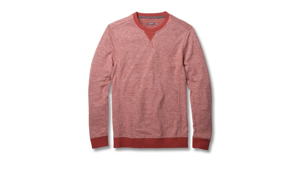 Toad&amp;Co Epique Crew Men's Sweatshirt, Brick Heather, Large T2082802-580-L
