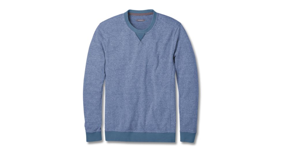 Toad&amp;Co Epique Crew Men's Sweatshirt, Bright Indigo Heather, Large T2082802-909-L