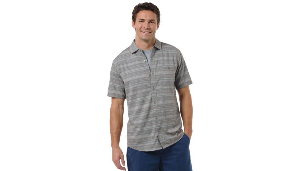 Toad&amp;Co Hardscape Shirt - Men's-Turkish Coffee Stripe-Small