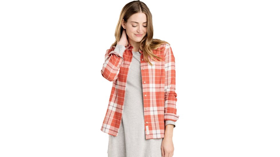 Toad&amp;Co Lightfoot Long Sleeve Shirt - Women's, Hot Sauce, Large, T1251503-621-L