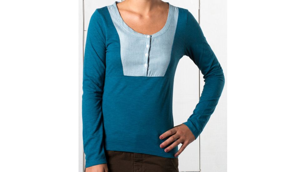 Toad&amp;Co Merger Henley - Women's-Moroccan Blue-X-Small