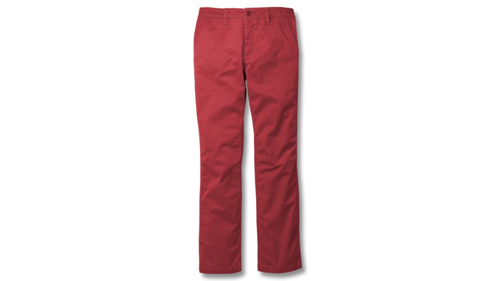 Toad&amp;Co Mission Ridge Lean Men's Pant , 30 Waist, Long Inseam, Brick Red T2442816-602-30