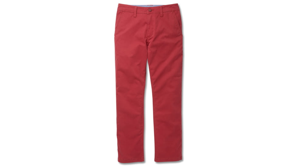 Toad&amp;Co Mission Ridge Men's Pant , 30 Waist, Long Inseam, Brick Red T2441412-602-30