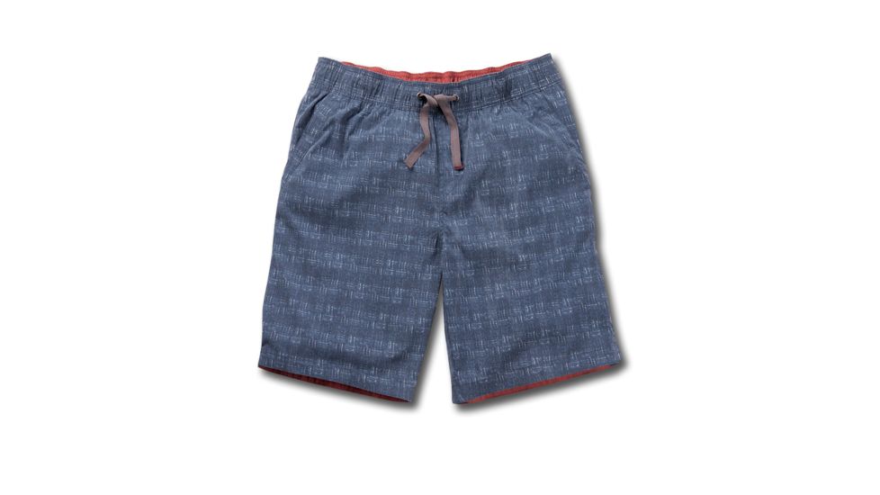 Toad&amp;Co Riverrun 8.5in Men's Short, Deep Navy Crosshatch Print, Large T2312804-440-L