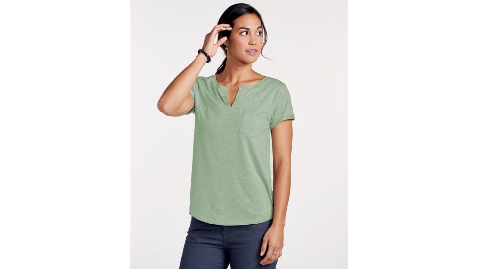 Toad&amp;Co Sambasta Women's Short Sleeve Tee, Agave, Large T1002802-323-L